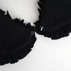 COTTON WOOL FRILL COLLAR #Black [no.7705]
