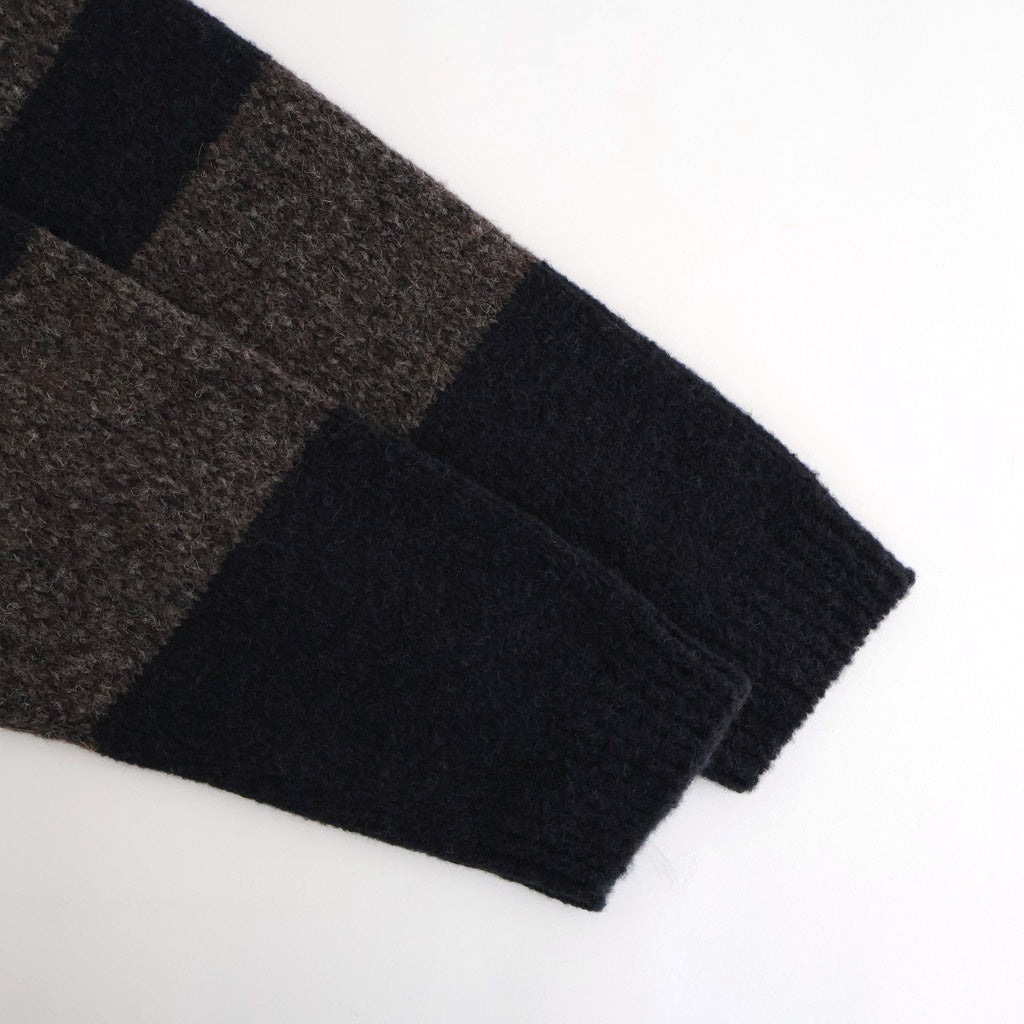 Blushed rugger knit #Dark brown [252803]