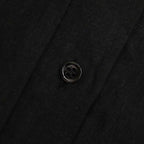 DENSELY LINEN CAPE SLEEVE SHIRT #Black [no.7308]