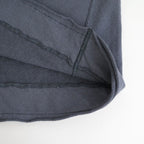 cotton open-end yarn terry sweat shirt #steel blue [WXSP-UW119]