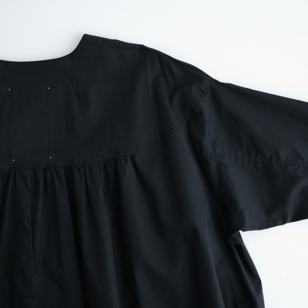 沈黙の音色 Yoke dress #Black [26F-OP001-CL]