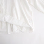 60s COTTON CAMBRIC PLAIN WITH LACE LACE FRILL COLLAR SHIRT #9000 WHITE [NSL26551]