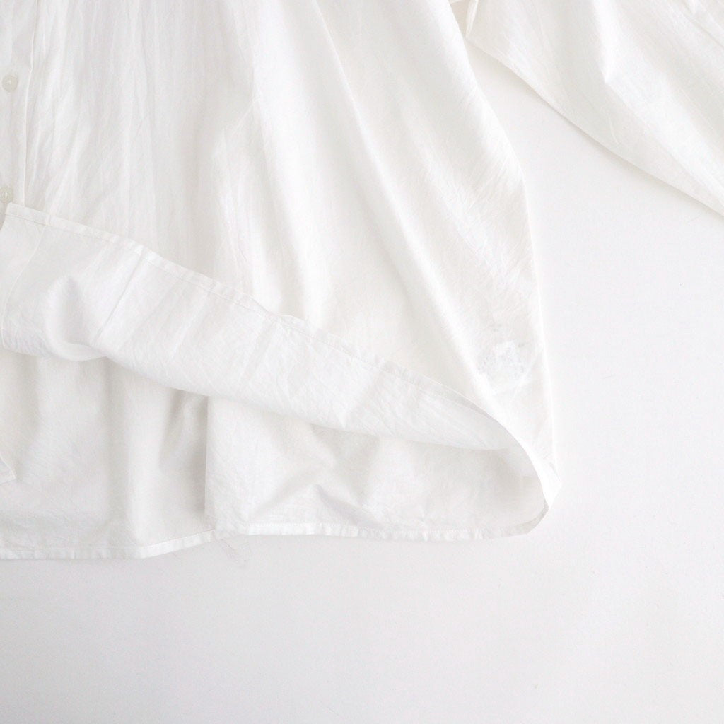 60s COTTON CAMBRIC PLAIN WITH LACE LACE FRILL COLLAR SHIRT #9000 WHITE [NSL26551]