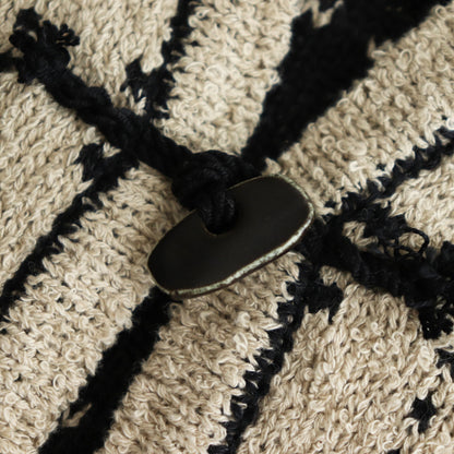 Blocked-Jacquard Jacket #Beige [oni056]