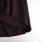 静寂の欠片 Funnel neck shirt dress #burgundy [TLF-125-op001-la]