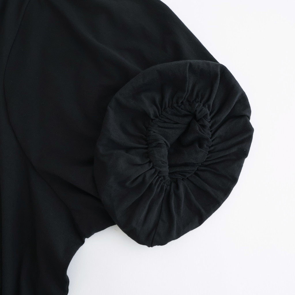 芽：パフスリーブプルオーバー #black [13262-04107]