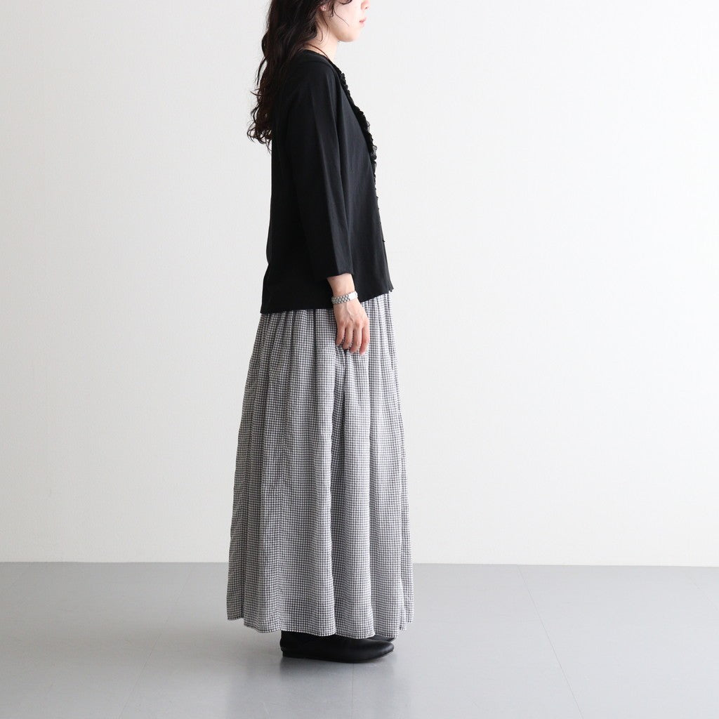 芽：フリルプルオーバー #black [13262-04307]