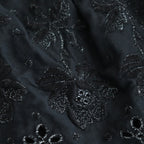 日日夜夜：Wide lace collar smock blouse #black [13251-05107]