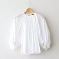 GARMENT DYE LAWN GATHER SMOCK #White [no.7520]