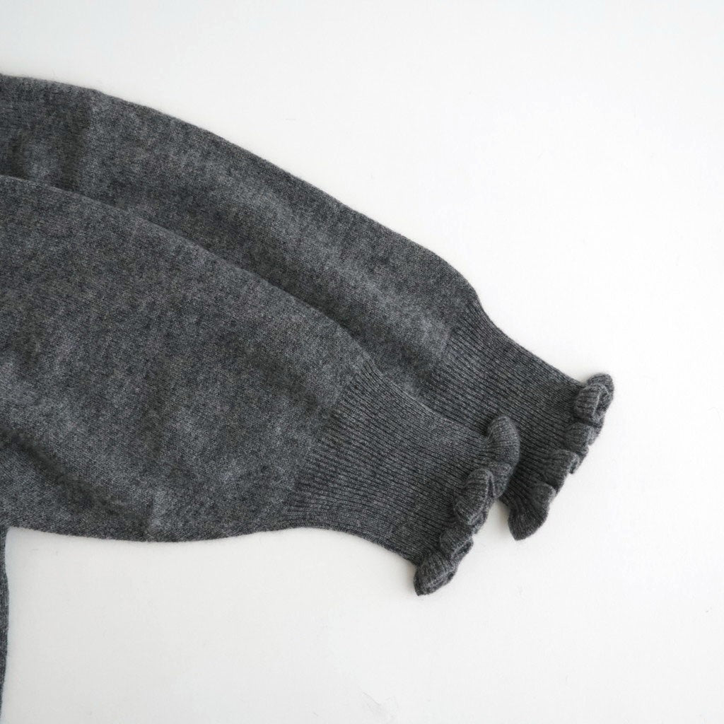 Volant cardigan #charcoal gray [32-0028A]