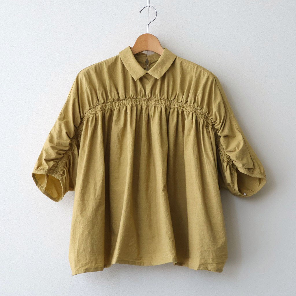 shirring blouse #paper YW [KJ507SS41]