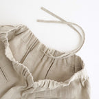 40s FRENCH LINEN DYED CANVAS 2TUCK WIDE EASY PANTS #8200 LINEN [GNMDS2502FL]