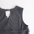 woolly like stitch dress #gray [1559-003]