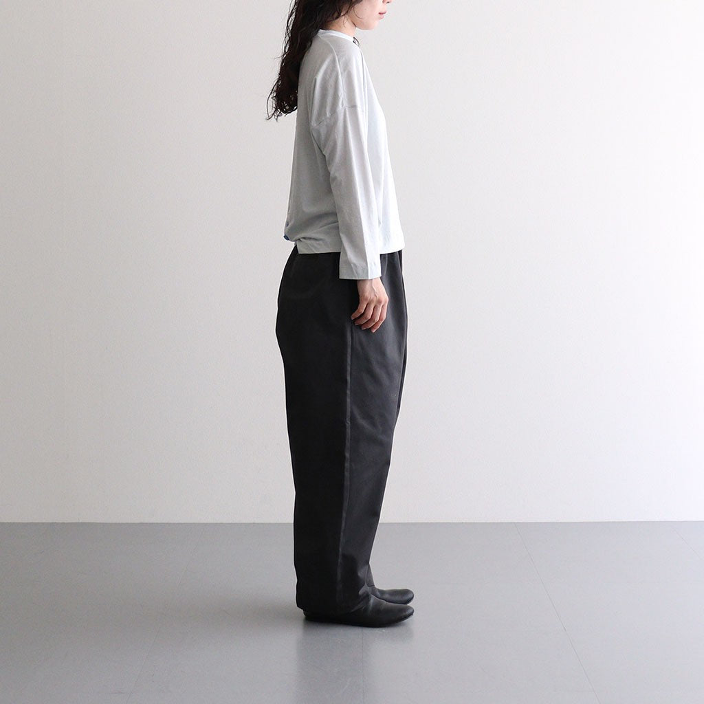 DROP CANDY BUTTON LONG SLEEVE T #Light Blue [no.8193]