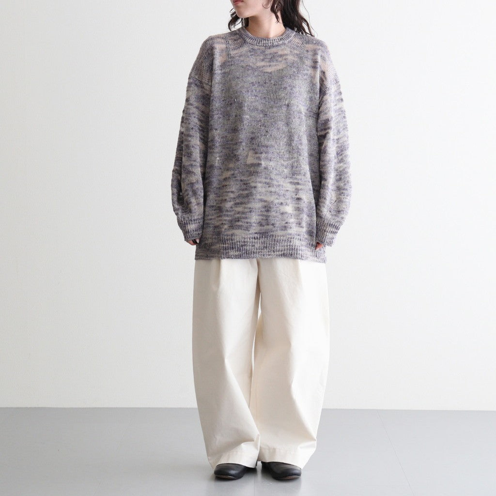 linen & silk melange slub yarn P/O #violet melange [WXSP-UW101]