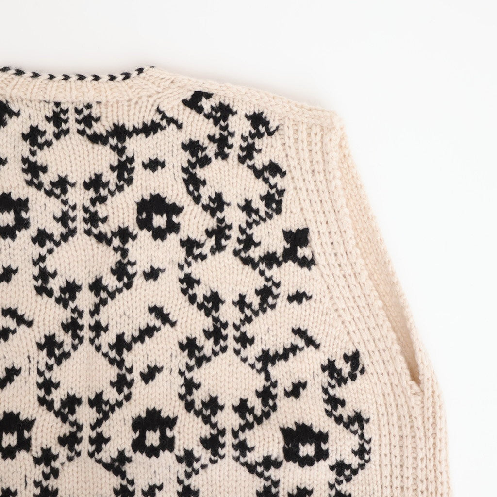 Panier de fleurs no sleeve cardigan #black [mdm02-11]