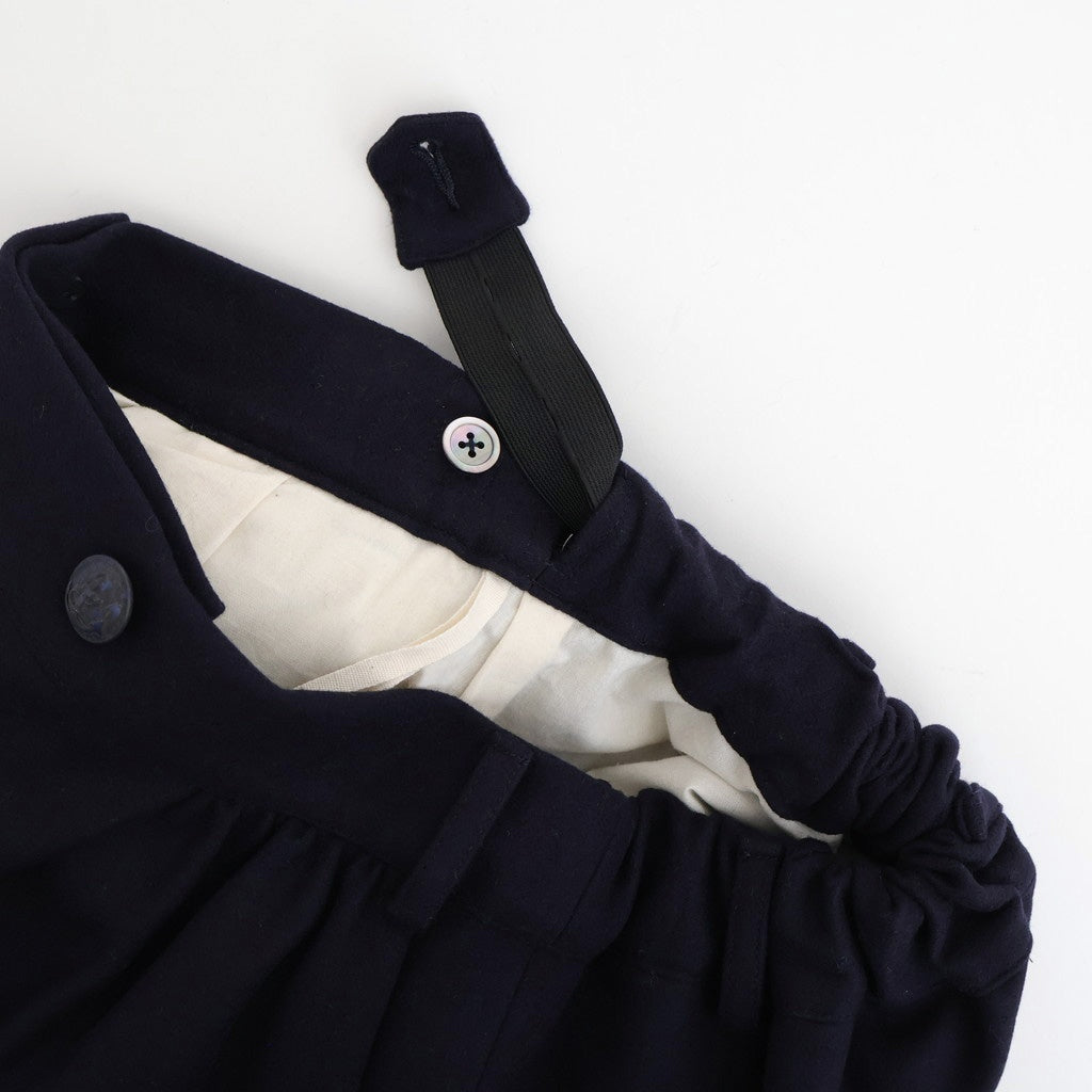 夜色：Tucked pants #dark navy [13251-18113]