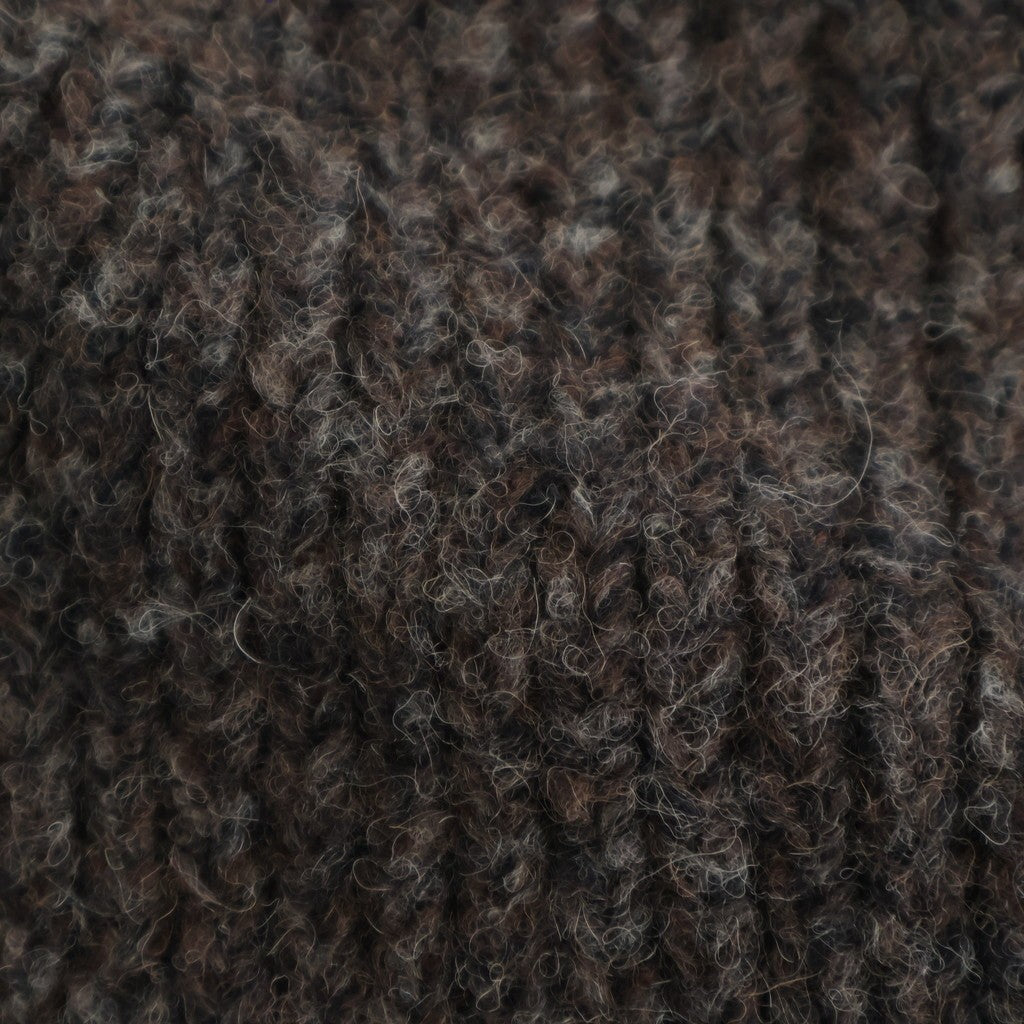 Blushed knit vest #Dark brown [252804]