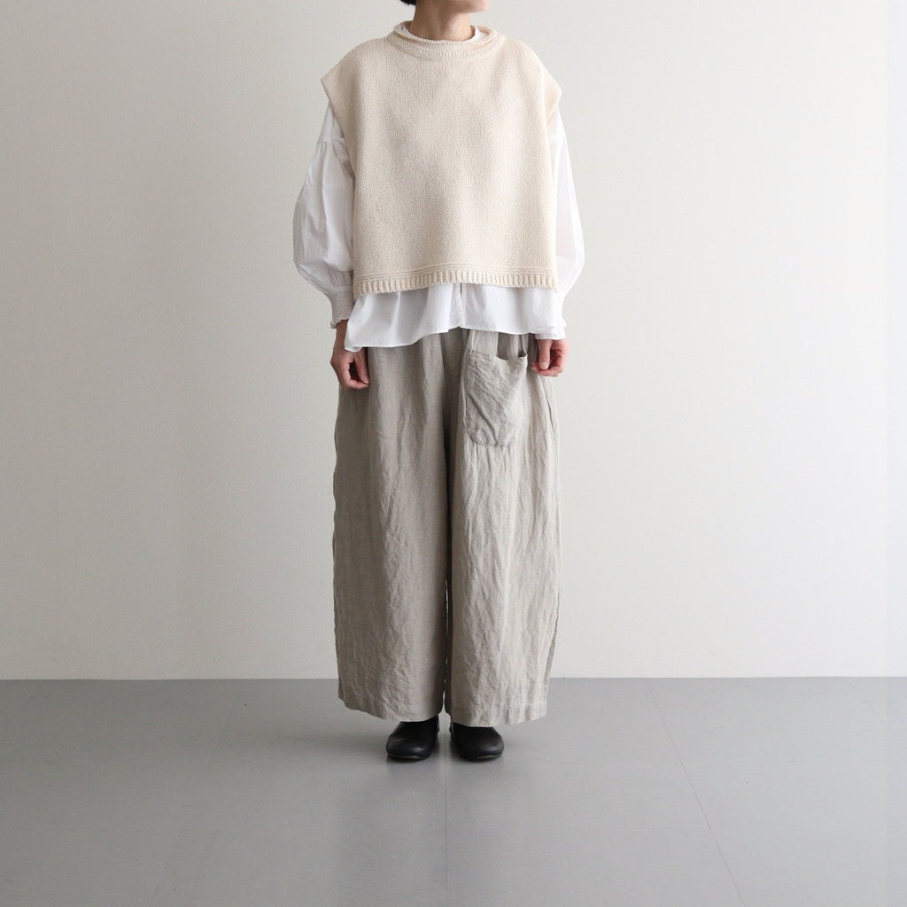 Dach Cotton Silk Knit Sleeveless #White [A232251TK761]