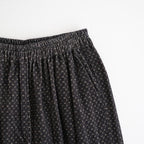 MINI CORDUROY CROSSHATCH PRINT EASY PANTS #3991 NVY (NAVY/IVORY) [NSL26584]