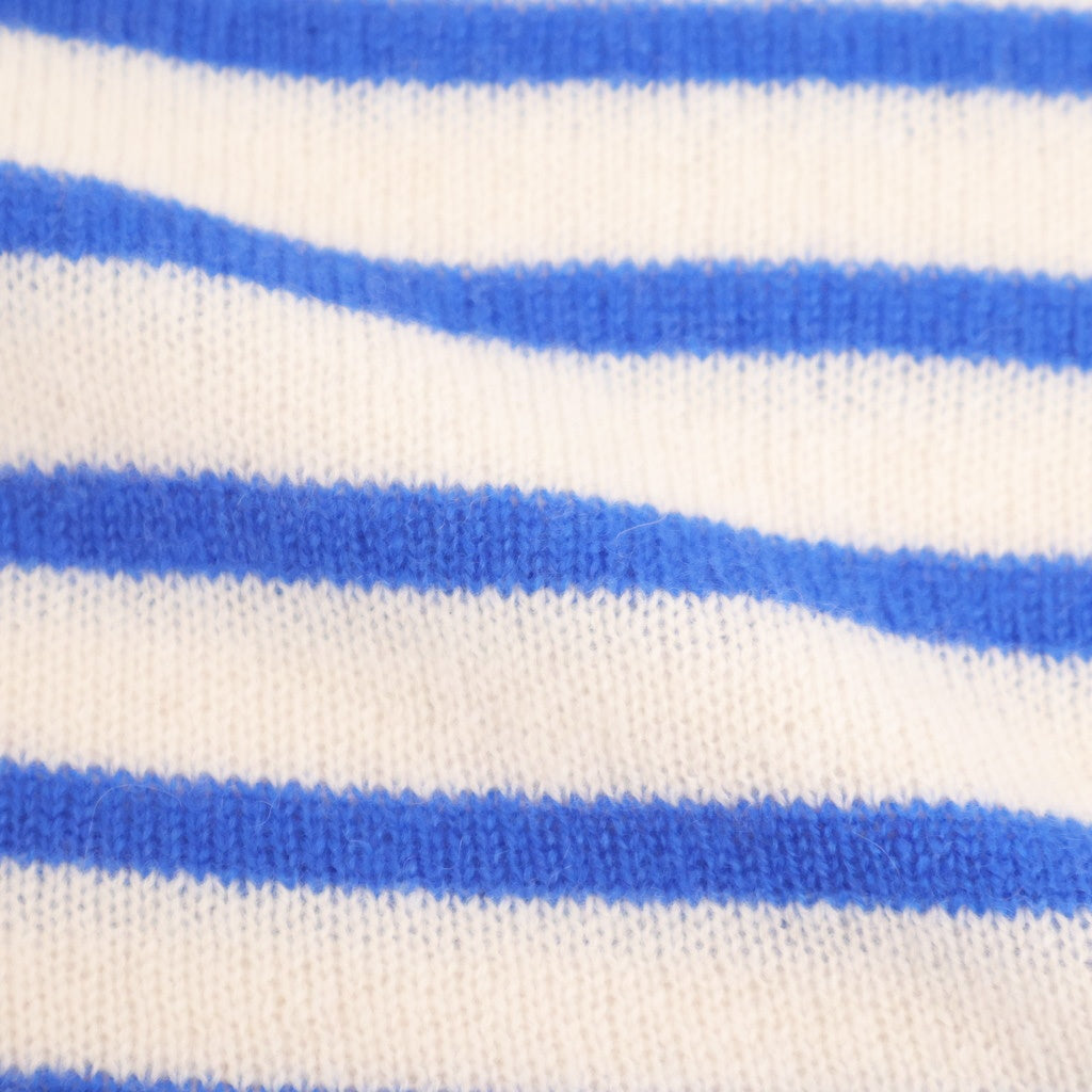 Basque pullover (sailor neck) #ivory×blue [mdm02-05]