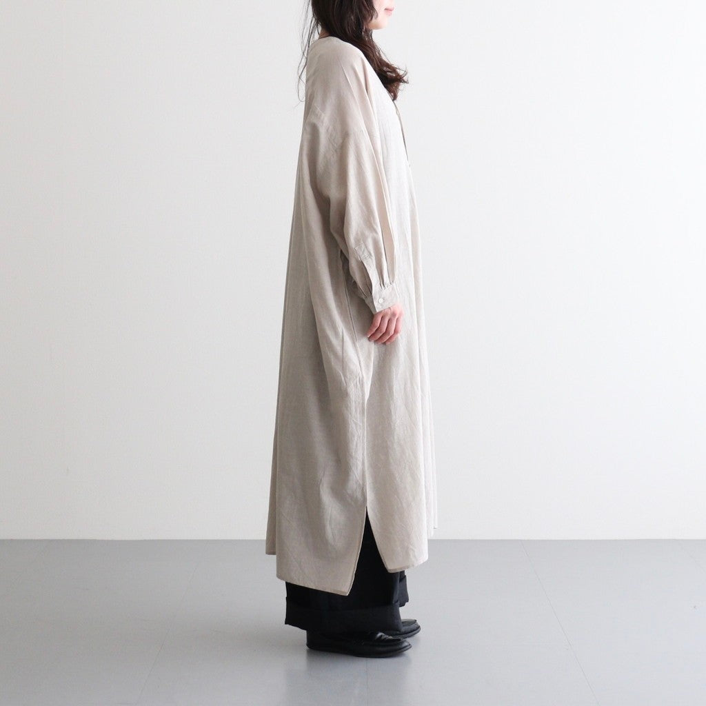 コットンキュプラリネン ガウンOP #019 グレージュ [TS260OP069]