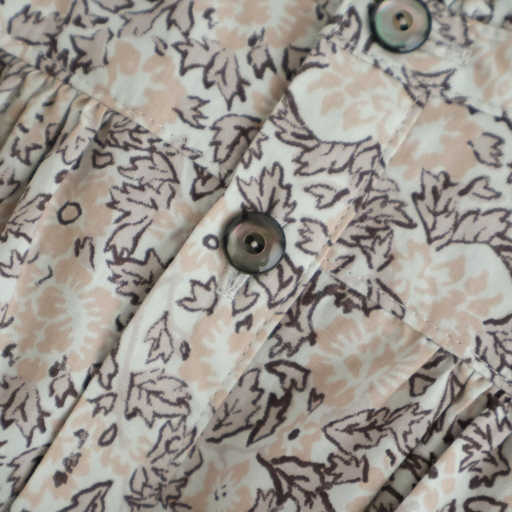 霞の空：Frilled collar blouse #pale flower [13251-10107]