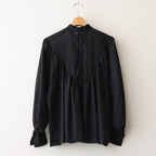 輝かしい影 Stand collar blouse #black [TLF-226-SH001-em]