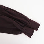 冬の肖像 Square Neck tucked dress #bordeaux [TLF-126-op006-cst]