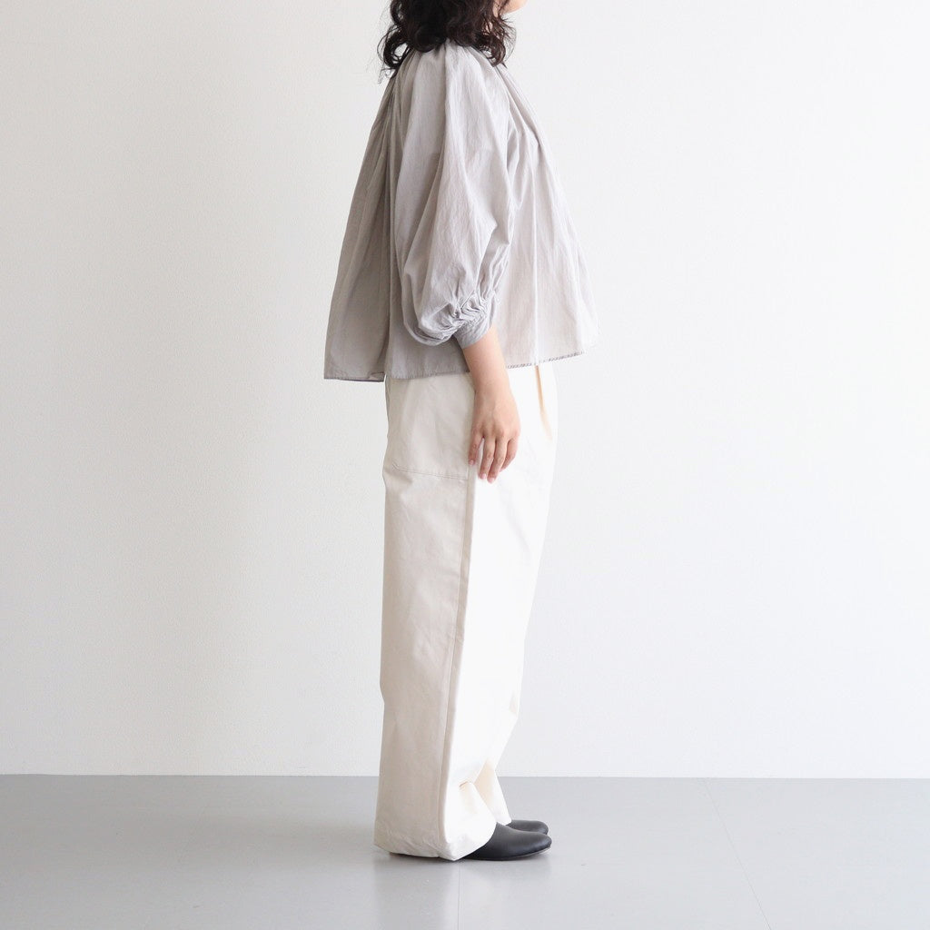 HW wide trousers #Off white [001501]
