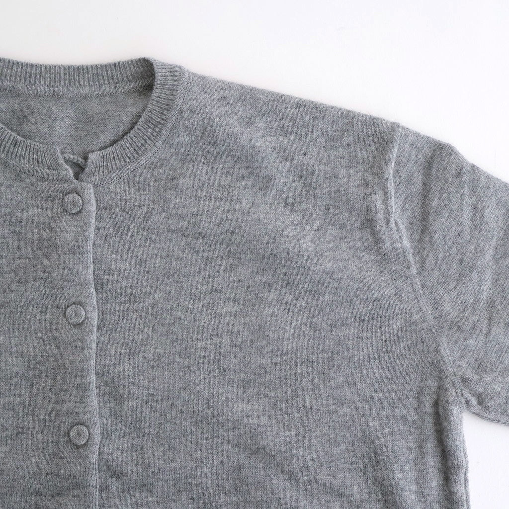 Lister Wool Cashmere Cardigan #L.GRY [A232252TK809]
