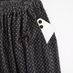 MINI CORDUROY CROSSHATCH PRINT EASY PANTS #3991 NVY (NAVY/IVORY) [NSL26584]