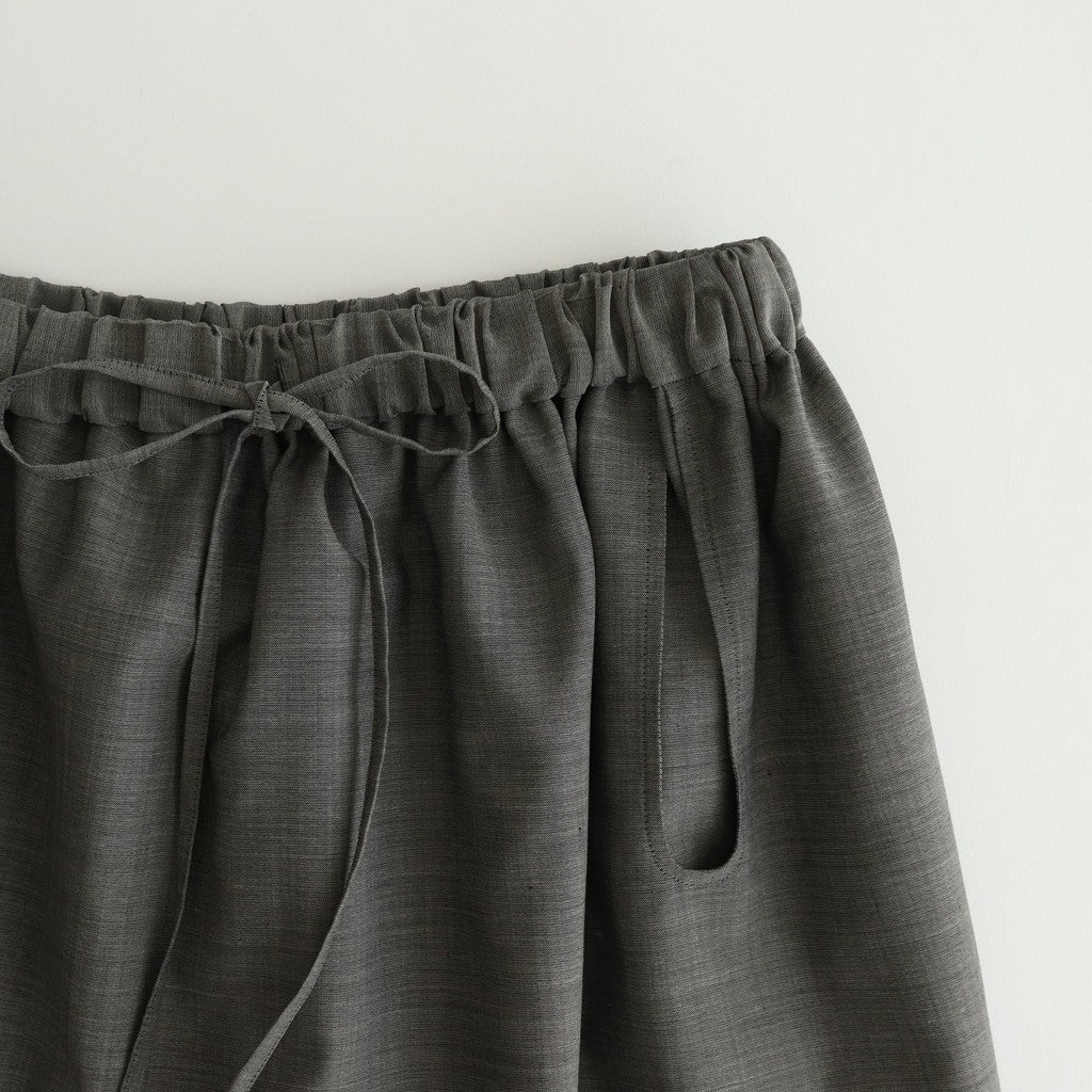 輝かしい影 Elastic waist wrap pants #Gray [TLF-225-pa004-em]