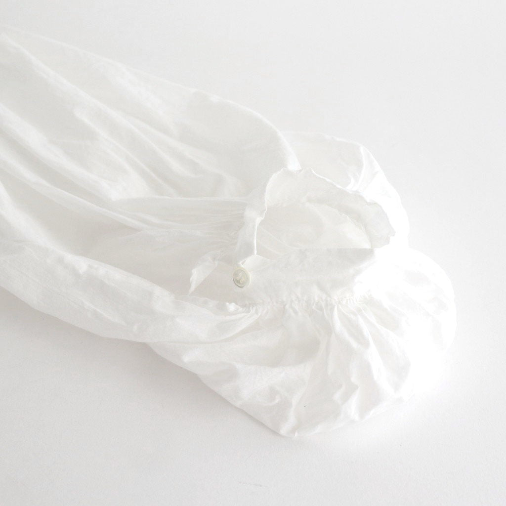 GARMENT DYE LAWN GATHER SMOCK #White [no.7520]