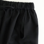 輝かしい影 Elastic waist wrap pants #Black [TLF-225-pa004-em]