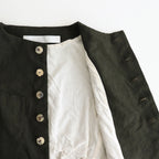 Seasonal Night Poet vest #Moss green [TLF-225-ve001-Ldb]