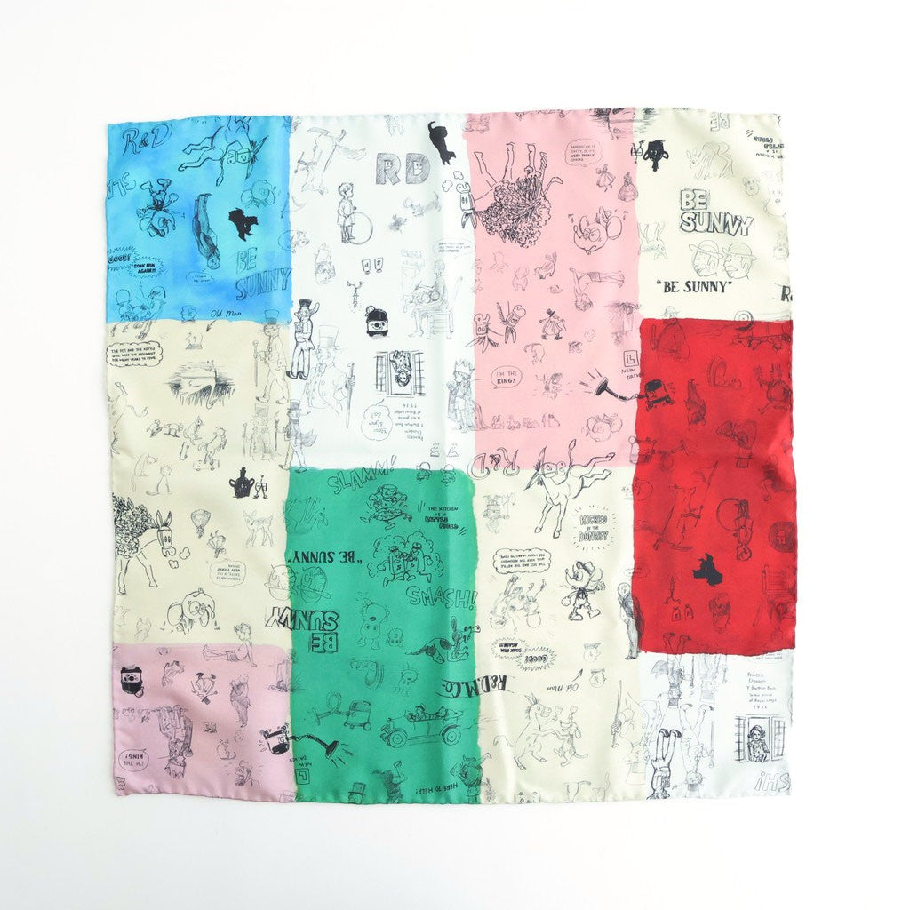 MOSAIC GRAFFITI SCARF #Multi [no.7966]