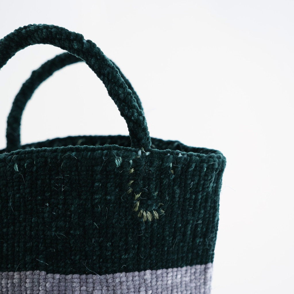 VELOR×SISAL BAG #4694 GREEN×GREY [ANSL2651]