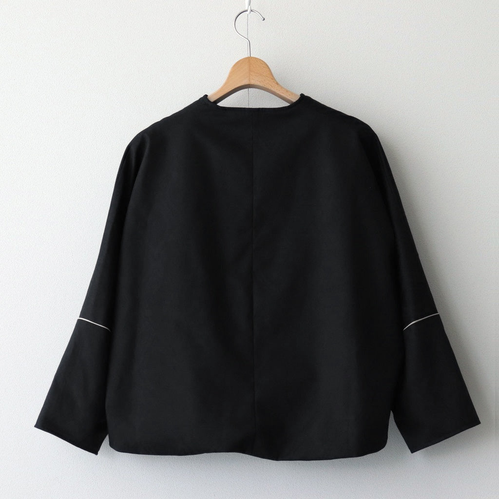 ⽩⽇の夢 Double breasted jacket #Black [TLF-225-jk001-dja]