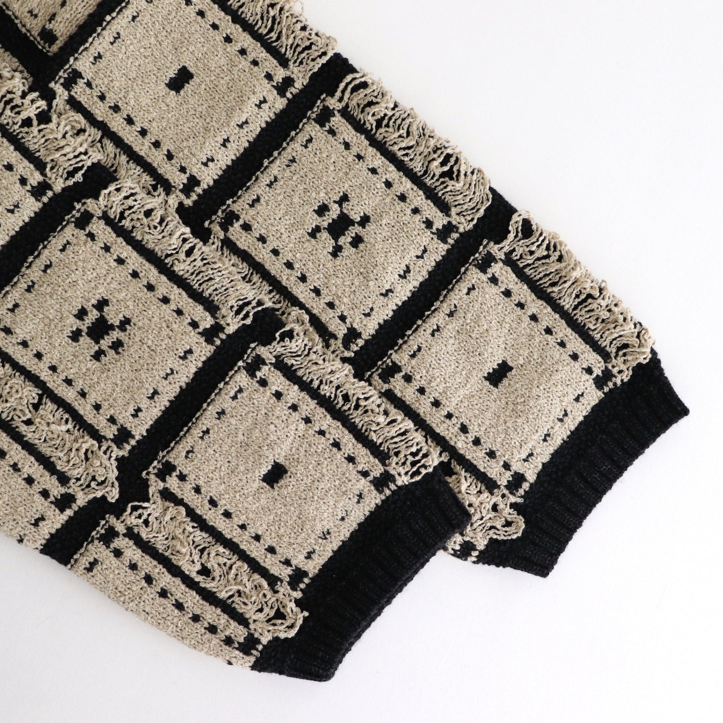 Blocked-Jacquard Jacket #Beige [oni056]