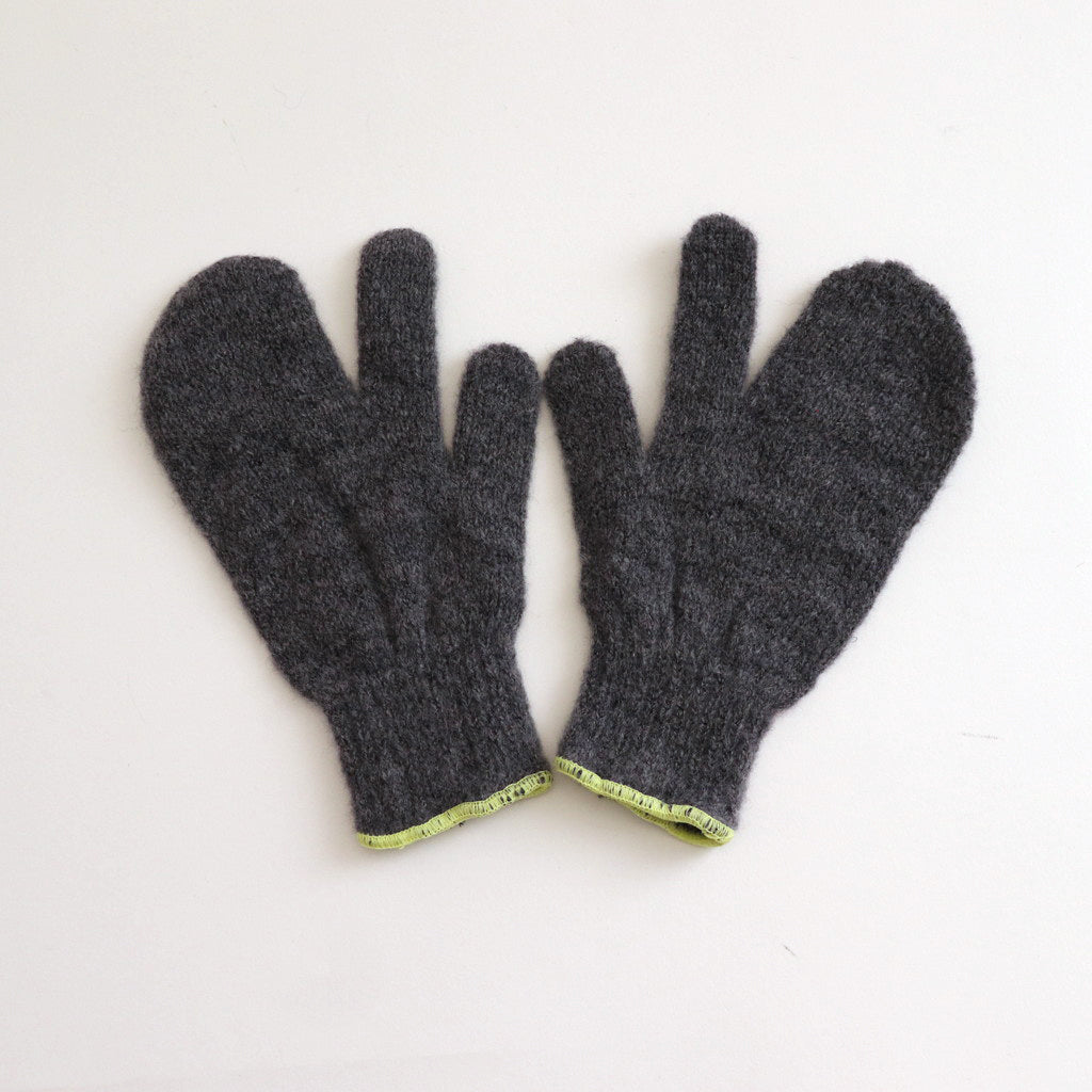 3FINGERS MITTEN #MID-GREY/LEMON [TMB-GNT3]