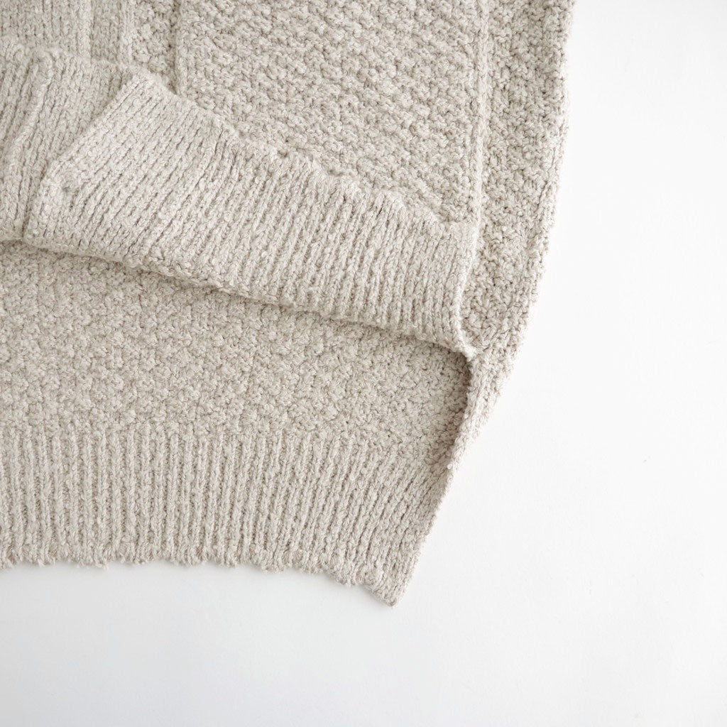 Loop-boucle pocket Cardigan #Beige [Oni065]