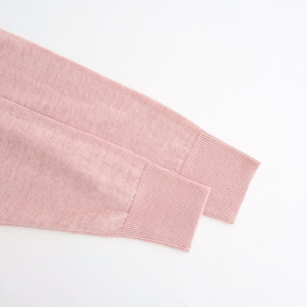 French Pure Linen クルーネックカーディガン #037 ピンク [UT262KN001]