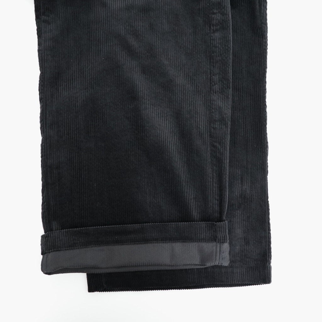 8WALE CORDUROY EASY WIDE PANTS #9900 BLACK [GNMDS2052CR]
