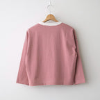 BORDER DROP SHOULDER SHIRT #Red × Off White [no.8362]