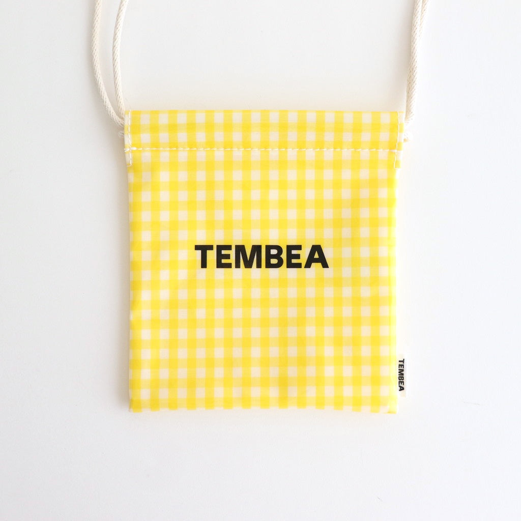 Drawstring bag POCHETTE #GINGHAM YELLOW [TMB-2137A]