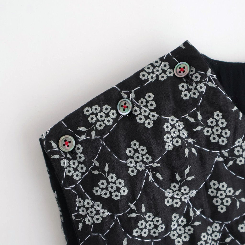 French Komon Vest #black [31-0043S] - DOKODO 三重県四日市市の