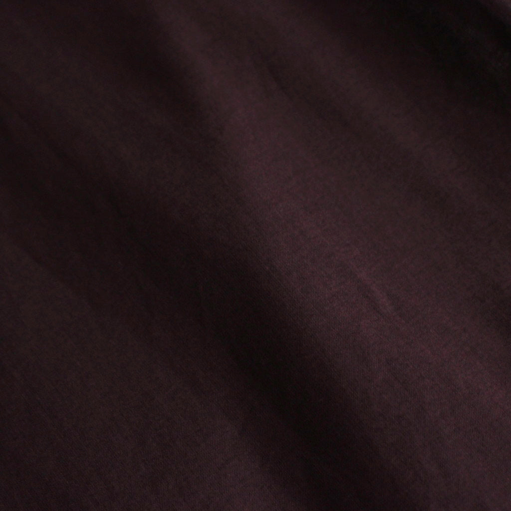 静寂の欠片 Gathered peplum blouse #burgundy [TLF-125-sh001-la]