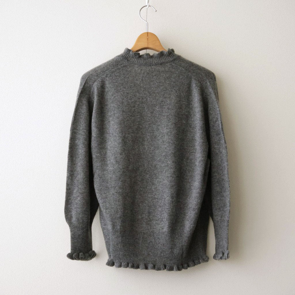 Volant cardigan #charcoal gray [32-0028A]
