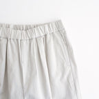 COTTON/LINEN DYED WEATHER 2TUCK TAPERED EASY PANTS #9200 LT.GREY [GNMDS2501CLW]
